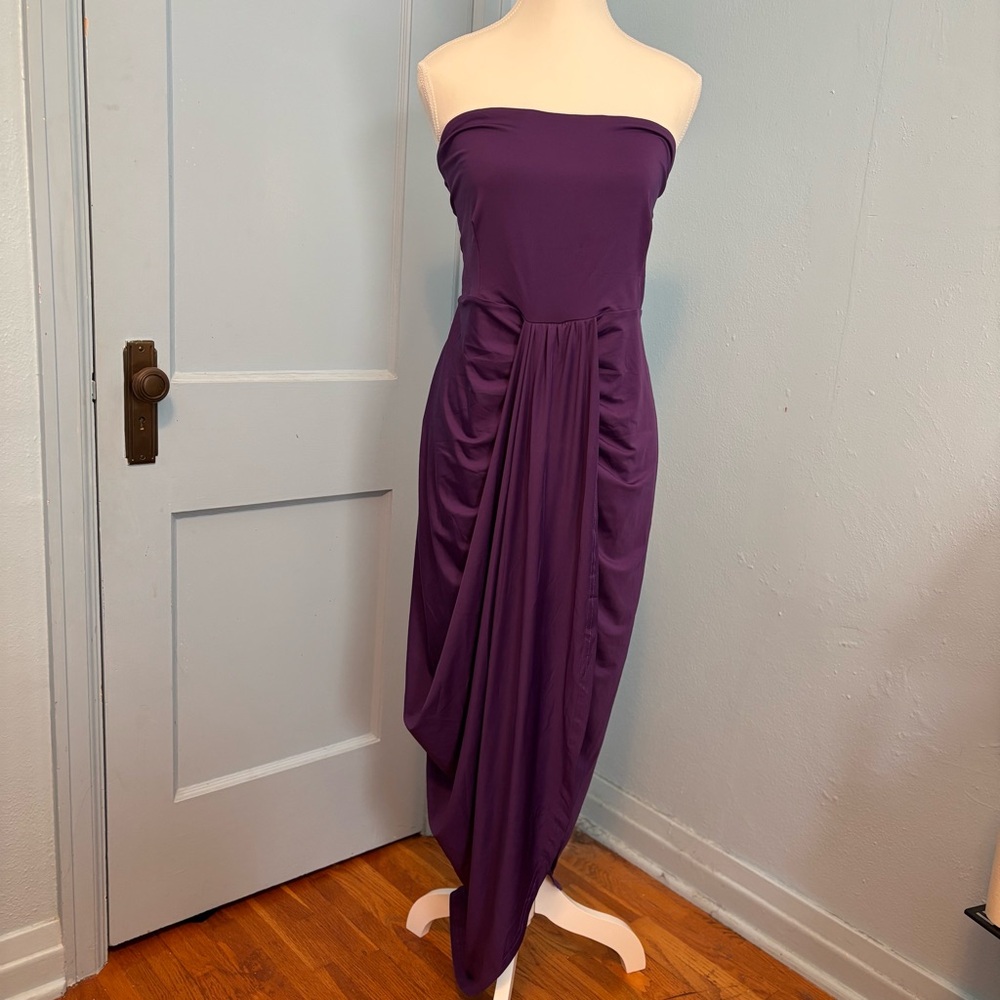 Chic Purple Wrap Dress